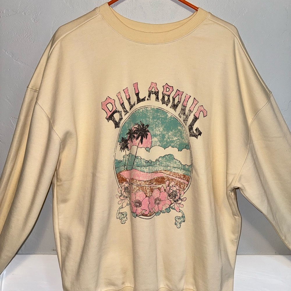 Billabong Cream Scenic Graphic Top - Picture 2 of 4